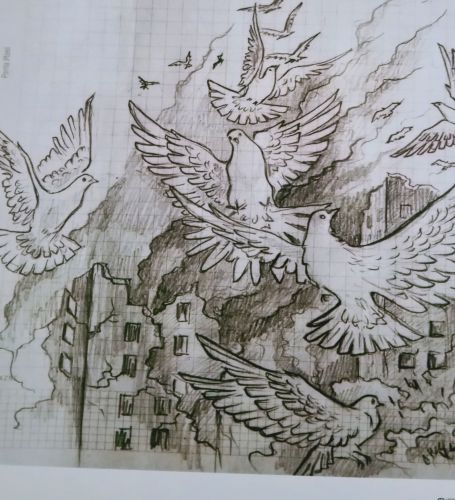 Colombe di pace - Volodymyr Rebrov - riproduzione vietata